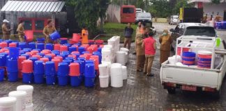 Tim Gugus Tugas Covid-19 Lamsel Distribusikan Bantuan Logistik Pencegahan Virus Corona Diseluruh Kecamatan dan Desa