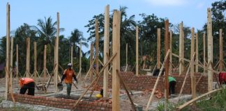 Targetkan Rampung Desember 2020, Pengerjaan Pembangunan Huntap Desa Kunjir Berjalan Lancar