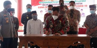 Perang Lawan Covid-19, Forkopimda dan Komponen Masyarakat Komitmen Tegakkan Protokol Kesehatan