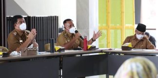 Rapat dengan Gubernur Lampung, Nanang Sampaikan Kondisi Terkini Penanganan Covid-19 di Lampung Selatan