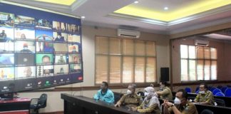 Pemkab Lampung Selatan Ikuti Webinar Penanggulangan Kemiskinan Secara Virtual