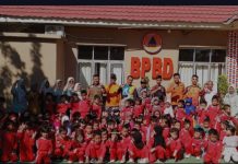 Edukasi Kebencanaan Di Usia Dini, BPBD Way Kanan Kenalkan Alat dan Tindakan Penyelamatan