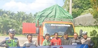 Satlantas Polres Way Kanan Sosialisasi Kendaraan Truk ODOL di Jalinsum