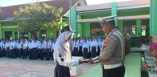 Binluh di SMP, Polisi Ingatkan Pelajar Bijak Bermedsos dan Tertib Berlalulintas