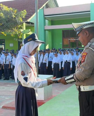 Binluh di SMP, Polisi Ingatkan Pelajar Bijak Bermedsos dan Tertib Berlalulintas