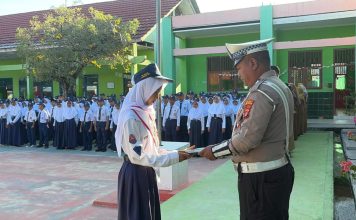 Binluh di SMP, Polisi Ingatkan Pelajar Bijak Bermedsos dan Tertib Berlalulintas