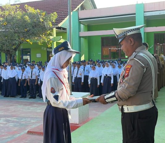 Binluh di SMP, Polisi Ingatkan Pelajar Bijak Bermedsos dan Tertib Berlalulintas