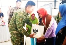 Presiden RI Resmikan Operasionalisasi KDKMP, Dandim Way Kanan Berikan Bantuan Sosial