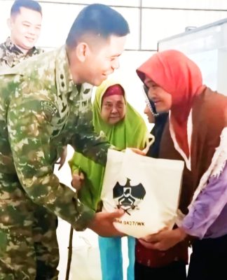Presiden RI Resmikan Operasionalisasi KDKMP, Dandim Way Kanan Berikan Bantuan Sosial