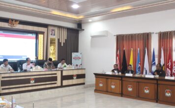 KPU Way Kanan Laksanakan Rapat PDPB Triwulan II