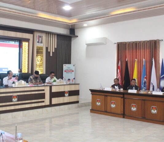 KPU Way Kanan Laksanakan Rapat PDPB Triwulan II
