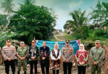Wujudkan Kemajuan Desa, Kodim 0427 Way Kanan Mulai Pembangunan Jembatan Perintis Garuda