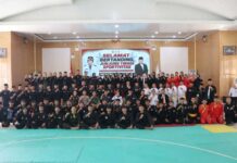 Ajang Seleksi Atlet Berprestasi, PORKAB Pencak Silat Way Kanan Resmi Dibuka