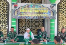 Perkuat Keimanan, Kebersamaan, Serta Semangat Pengabdian, Kodim 0427/Way Kanan Peringati Tahun Baru Islam