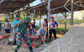 Kodim 0427/Way Kanan Pererat Kemanunggalan TNI Bersama Rakyat