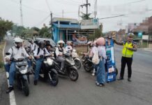Dekatkan Pelayanan Publik, Satlantas Polres Way Kanan Sosialisasi Aplikasi Siger Lampung Presisi