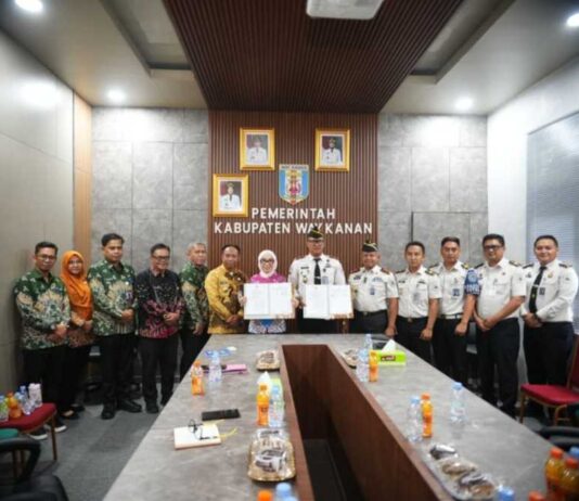 Pemkab Way Kanan Terima Kunket Kepala Kantor Wilayah Ditjenpas Kanwil Lampung